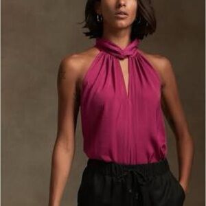 Banana Republic Halter Twist-Neck Top